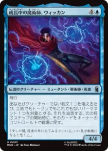 《成長中の魔術師、ウィッカン/Wiccan, Rising Magician》[MSH] 青U