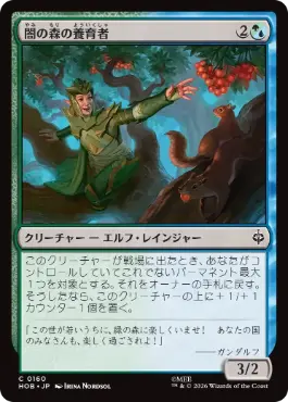 《闇の森の養育者/Mirkwood Nurturer》[HOB] 金C