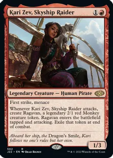 《航空船を強襲する者、カーリ・ゼヴ/Kari Zev, Skyship Raider》[J22] 赤R