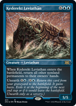 《ケデレクトのリバイアサン/Kederekt Leviathan》[2X2-BF] 青R