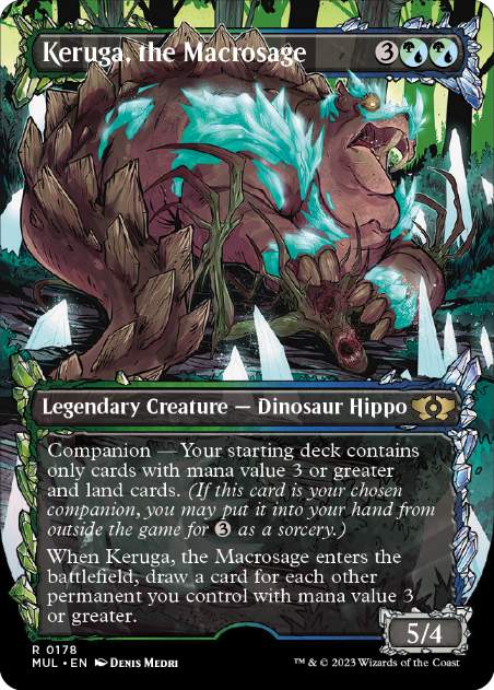 【ダブルレインボウ・Foil】(178)《巨智、ケルーガ/Keruga, the Macrosage》[MUL] 混R