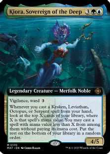 (170)■拡張アート■《深海の君主、キオーラ/Kiora, Sovereign of the Deep》[MAT-BF] 金R