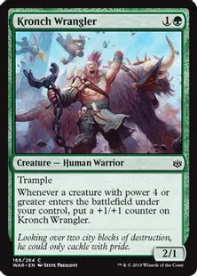 《クロンチの世話人/Kronch Wrangler》[WAR] 緑C