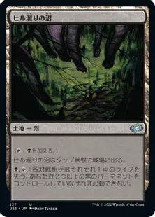 《ヒル溜りの沼/Leechridden Swamp》[J22] 土地U