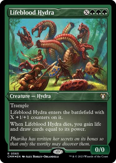 《生命線のハイドラ/Lifeblood Hydra》[CMM-BF] 緑R