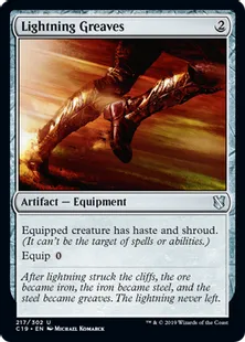 《稲妻のすね当て/Lightning Greaves》[C19]茶U