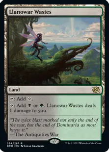 《ラノワールの荒原/Llanowar Wastes》[BRO] 土地R