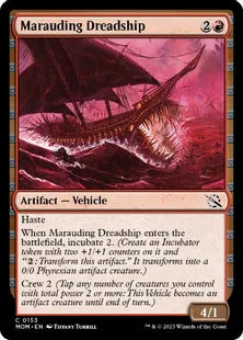 (153)《無法の戦慄艦/Marauding Dreadship》[MOM] 赤C