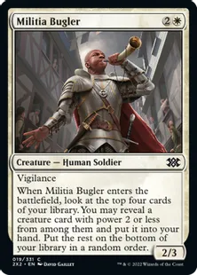 《民兵のラッパ手/Militia Bugler》[2X2] 白C