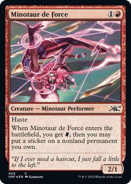【ギャラクシー・Foil】《Minotaur de Force》[UNF-GF] 赤C