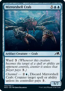 《鏡殻のカニ/Mirrorshell Crab》[NEO] 青C