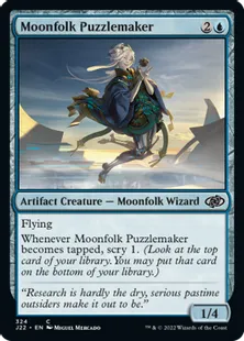 《ムーンフォークの謎掛け師/Moonfolk Puzzlemaker》[J22] 青C