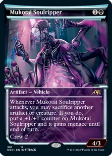 ■ショーケース■《無孤勢団の霊裂機/Mukotai Soulripper》[NEO-BF] 黒R