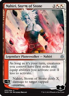 《石の嵐、ナヒリ/Nahiri, Storm of Stone》[WAR] 混U