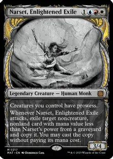 【ハロー・Foil】(217)《悟った喪失者、ナーセット/Narset, Enlightened Exile》[MAT-BF] 金R
