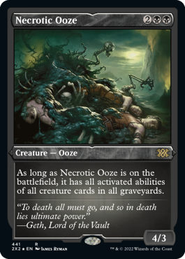 《壊死のウーズ/Necrotic Ooze》[2X2-BF] 黒R