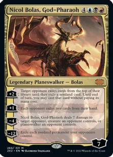 《王神、ニコル・ボーラス/Nicol Bolas, God-Pharaoh》[2X2] 金R