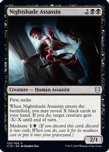 《ベラドンナの暗殺者/Nightshade Assassin》[C19]黒U
