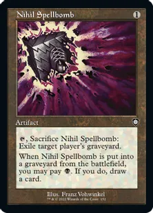 ■旧枠■《虚無の呪文爆弾/Nihil Spellbomb》[BRC] 茶C