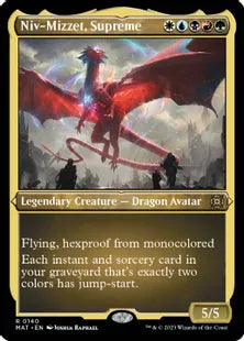 【エッチング・Foil】(140)《至高の者、ニヴ＝ミゼット/Niv-Mizzet, Supreme》[MAT-BF] 金R