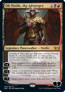 《敵対するもの、オブ・ニクシリス/Ob Nixilis, the Adversary》[SNC] 金R