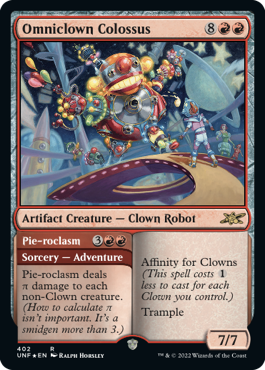 【ギャラクシー・Foil】《Omniclown Colossus》[UNF-GF] 赤R