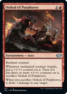 《パーフォロスの試練/Ordeal of Purphoros》[J22] 赤U