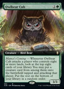■拡張アート■《アウルベアの仔 /Owlbear Cub》[CLB-BF] 緑R