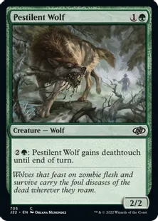 《伝染病の狼/Pestilent Wolf》[J22] 緑C