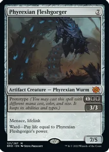 《ファイレクシアの肉体喰らい/Phyrexian Fleshgorger》[BRO] 茶R