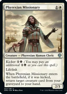 《ファイレクシアの宣教師/Phyrexian Missionary》[DMU] 白U