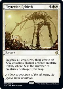 《ファイレクシアの再誕/Phyrexian Rebirth》[C19]白R