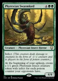 《ファイレクシアの群れの王/Phyrexian Swarmlord》(111)[ONC]緑R