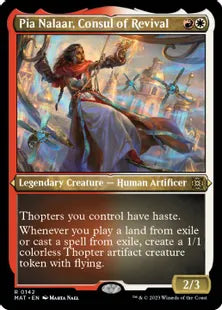 【エッチング・Foil】(142)《復興の領事、ピア・ナラー/Pia Nalaar, Consul of Revival》[MAT-BF] 金R