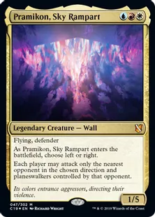 《天空塁壁、プラミコン/Pramikon, Sky Rampart》[C19]金R