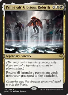 《上古族の栄華な再誕/Primevals' Glorious Rebirth》[DOM] 金R