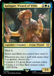 《自然の魔法使、ラダガスト/Radagast, Wizard of Wilds》[LTC] 金R