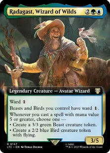 ■拡張アート■《自然の魔法使、ラダガスト/Radagast, Wizard of Wilds》[LTC] 金R