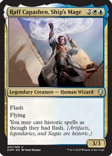 《艦の魔道士、ラフ・キャパシェン/Raff Capashen, Ship's Mage》[DOM] 金U