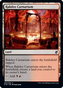 《ラクドスの肉儀場/Rakdos Carnarium》[C19]土地C