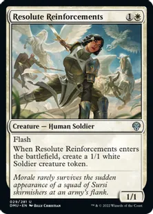 《毅然たる援軍/Resolute Reinforcements》[DMU] 白U