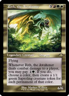 ■旧枠■《煽動するものリース/Rith, the Awakener》[DMR] 金R
