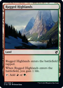 《岩だらけの高地/Rugged Highlands》[C19]土地C