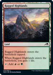 《岩だらけの高地/Rugged Highlands》[NEO] 土地C