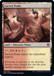 《聖なる峰/Sacred Peaks》[DMU] 土地C