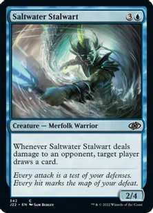 《塩水の重鎮/Saltwater Stalwart》[J22] 青C