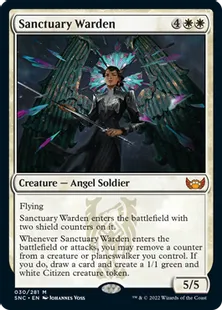 《聖域の番人/Sanctuary Warden》[SNC] 白R