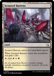 (272)《磨かれたやせ地/Scoured Barrens》[MOM] 土地C