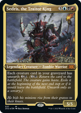 《裏切り者の王、セドリス/Sedris, the Traitor King》[2X2-BF] 金R
