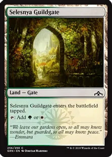 《セレズニアのギルド門/Selesnya Guildgate (256)》[GRN] 土地C